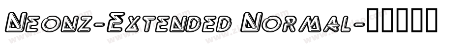 Neonz-Extended Normal字体转换
